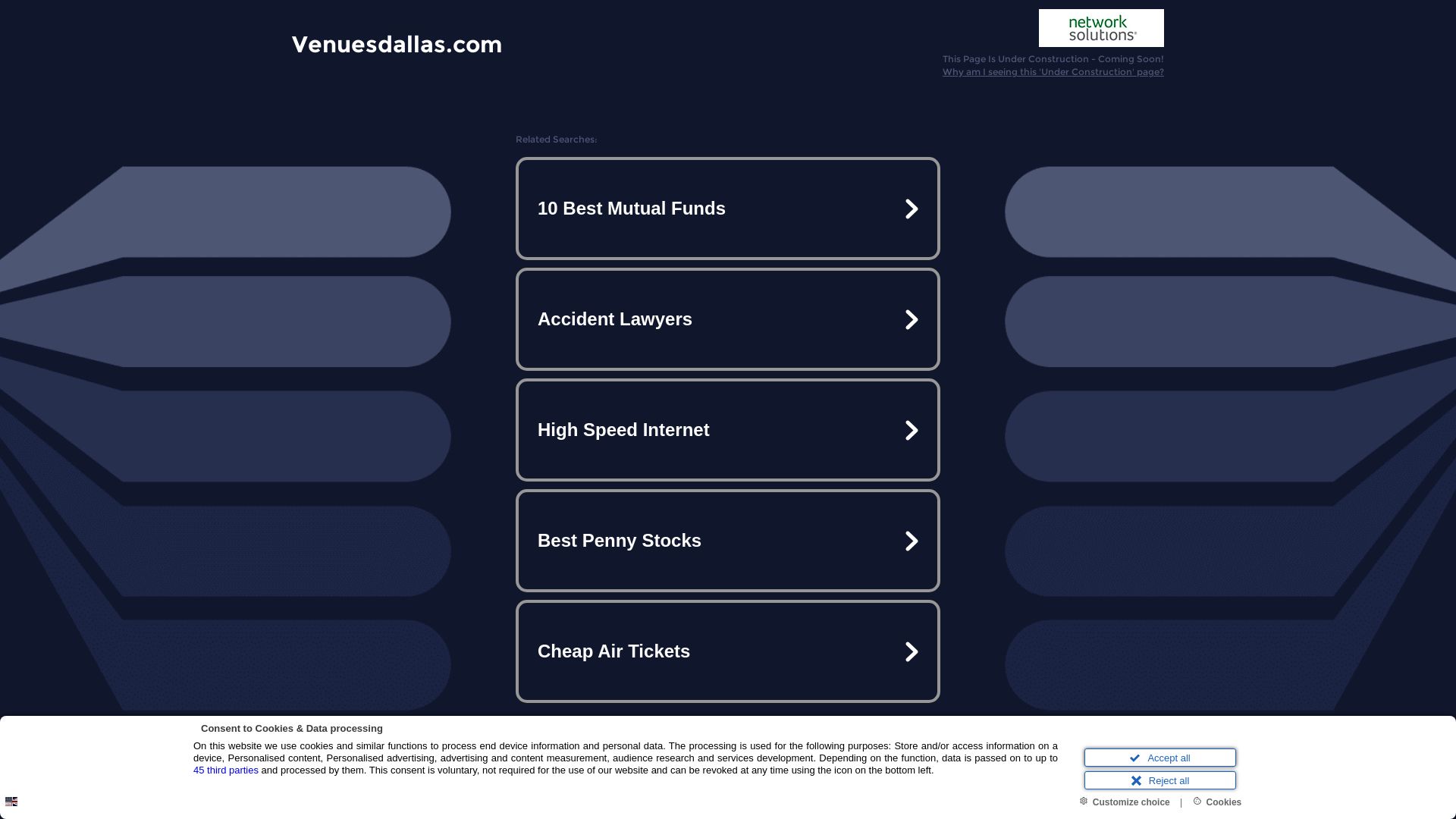 Статус сайта venuesdallas.com ОНЛАЙН