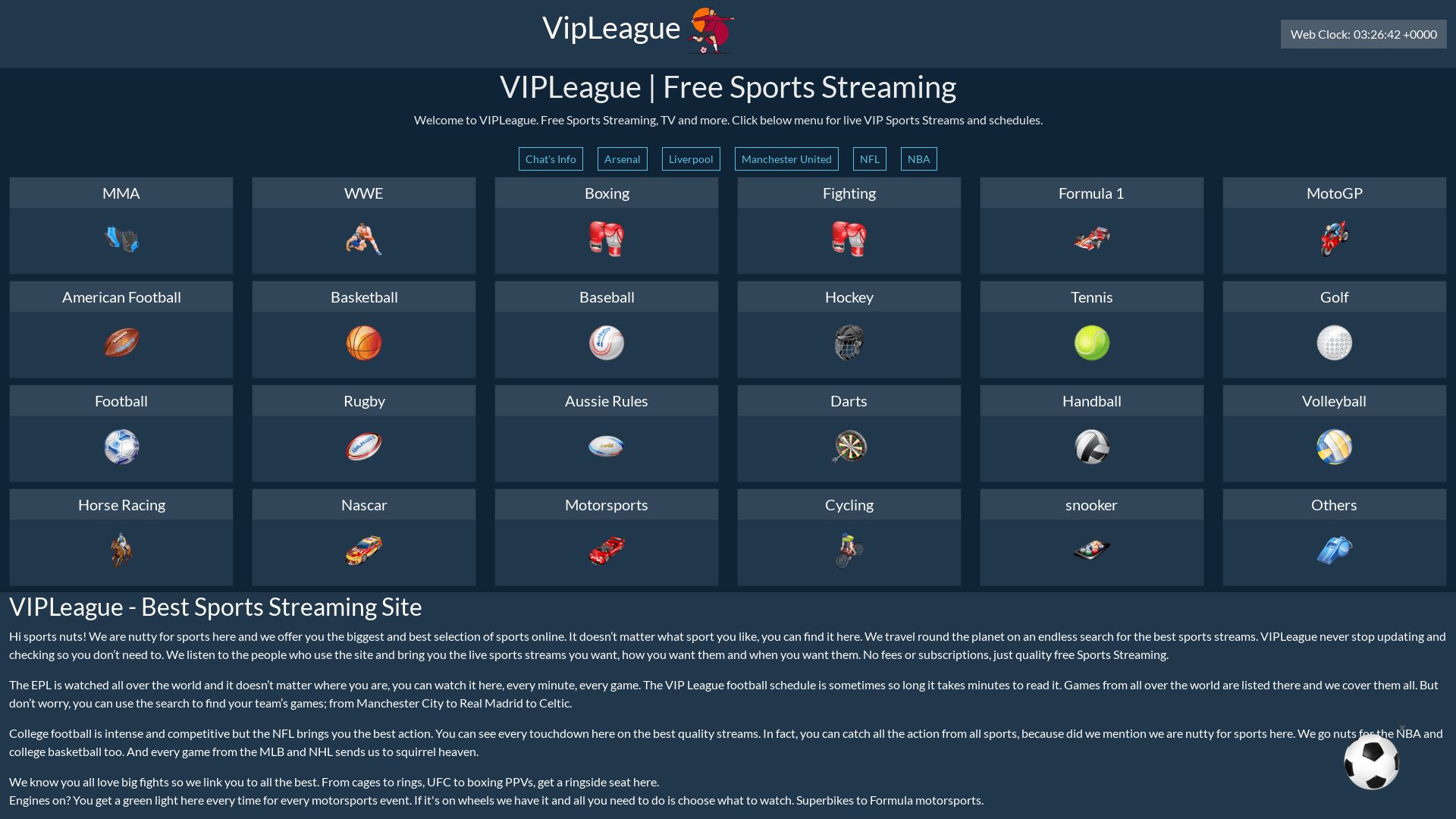 Статус сайта vipleague.st ОНЛАЙН