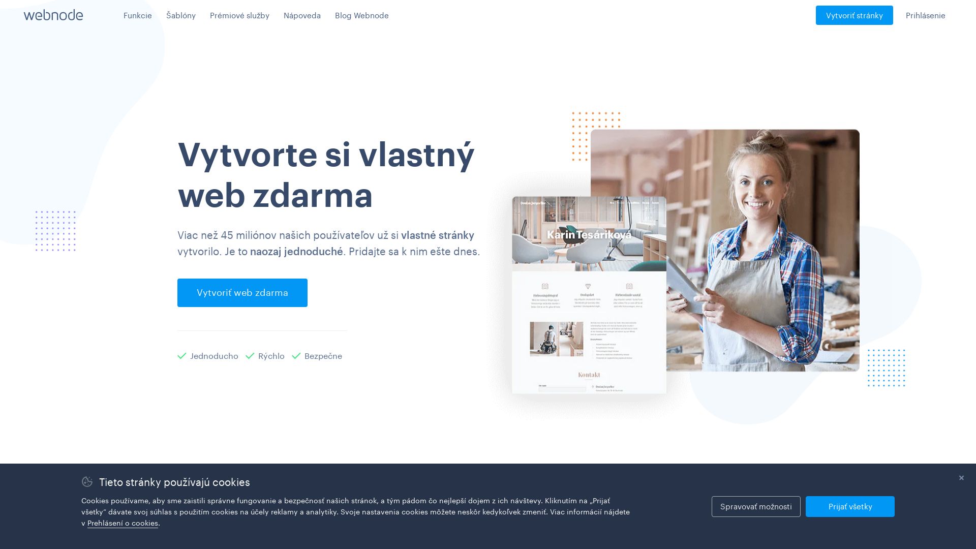 Статус сайта webnode.sk ОНЛАЙН