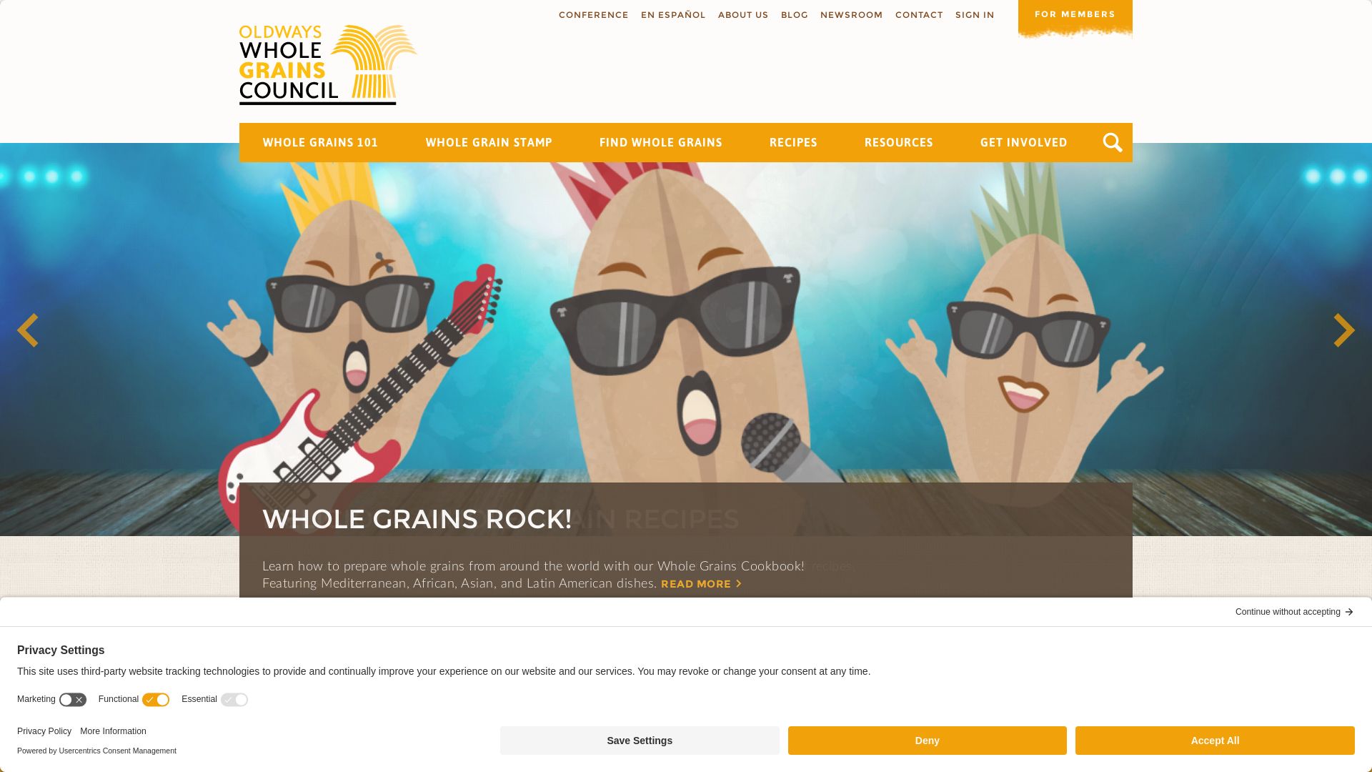 Статус сайта wholegrainscouncil.org ОНЛАЙН