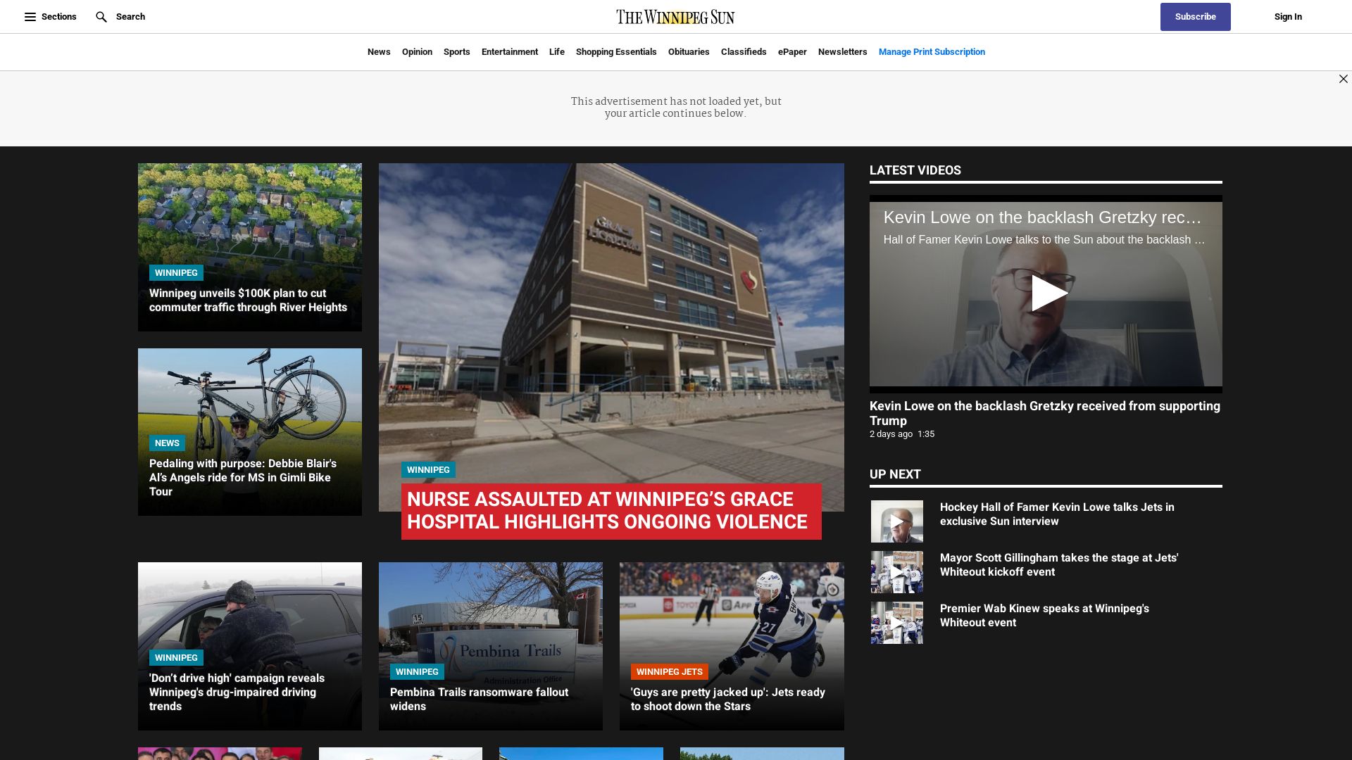Статус сайта winnipegsun.com ОНЛАЙН