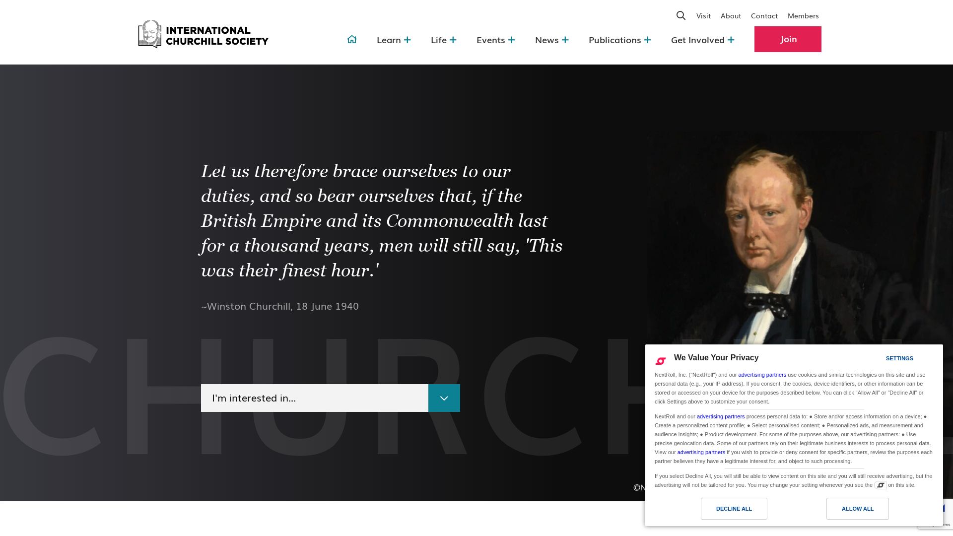 Статус сайта winstonchurchill.org ОНЛАЙН