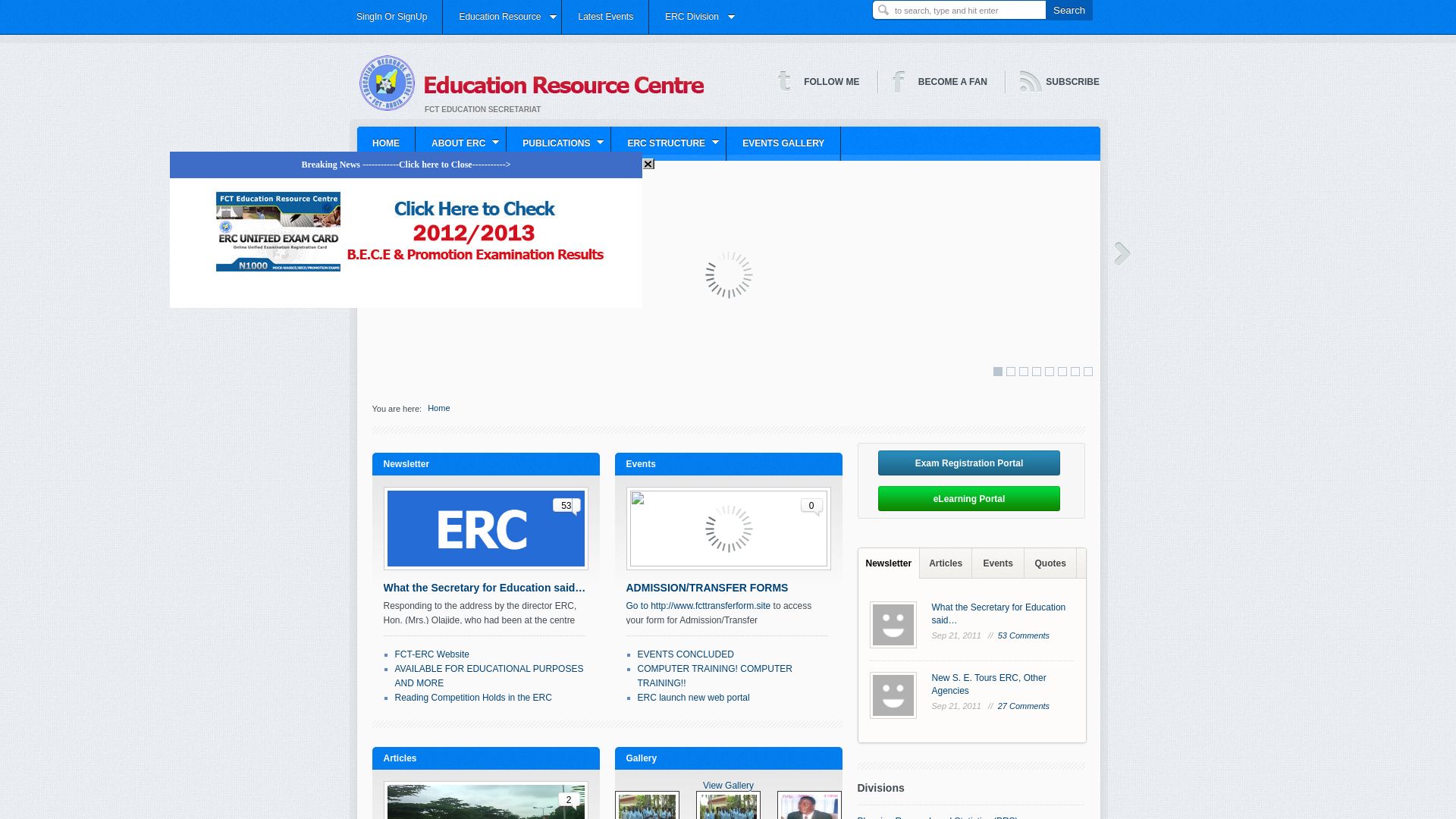 Статус сайта www.fcterc.gov.ng ОНЛАЙН